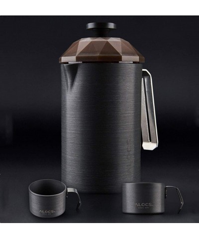 Alocs Paslanmaz Çelik French Press 600 ML