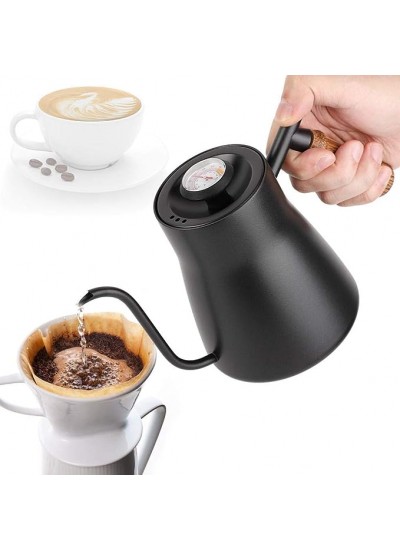 On Off Kamp Ceviz Sap Termometreli Kahve Su Isıtıcı Dripper 650ML On Off Kamp Ceviz Sap Termometreli Kahve Su Isıtıcı Dripper 650ML