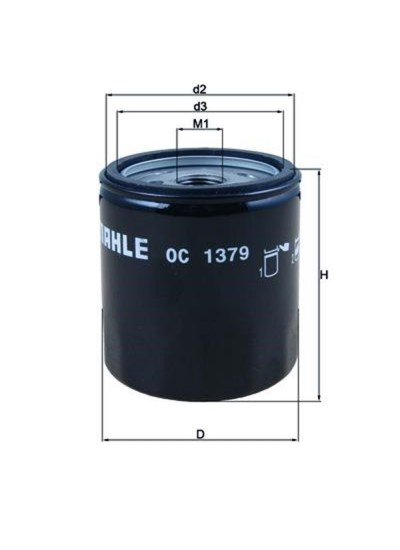 MAHLE OC 1379 YAĞ FİLTRESİ (HARLEY DAVIDSON/ BUELL)