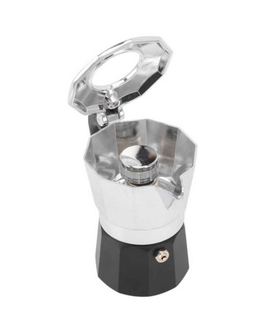 On Off Kamp Kahve Potu Moka Pot 150 ML 2 Cup Gümüş Siyah