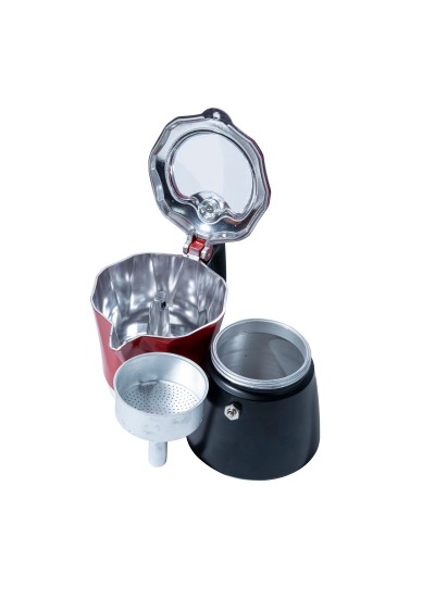 Kahve Potu Moka Pot 300 ML 6 Cup Çift Filtre Sistemi