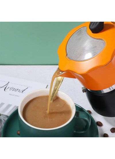 Kahve Potu Moka Pot 300 ML 6 Cup Çift Filtre Sistemi