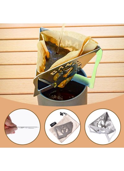 Kahve Filtre Tutucu Damlalık Coffe Dripper Katlanır Çantalı