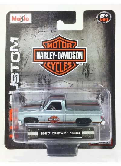 Harley Davidson Custom Cars Chevy 1500 1:64 Ölçek Model