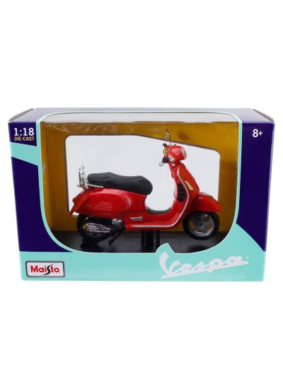 Vespa GTS 300 2017 Model Motosiklet 1:18 Ölçek Lisanslı Ürün