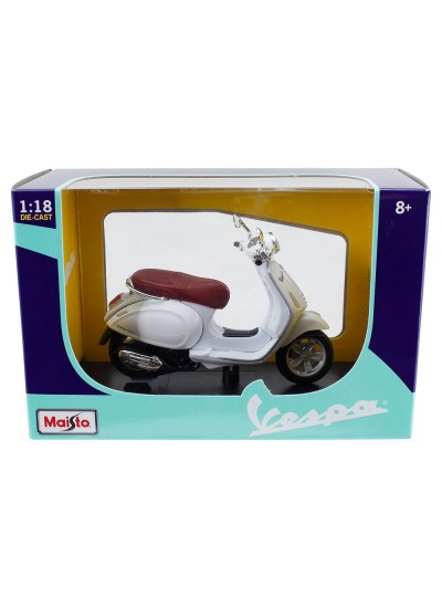 Vespa Primavera 150 Model Motosiklet 1:18 Ölçek Lisanslı Ürün