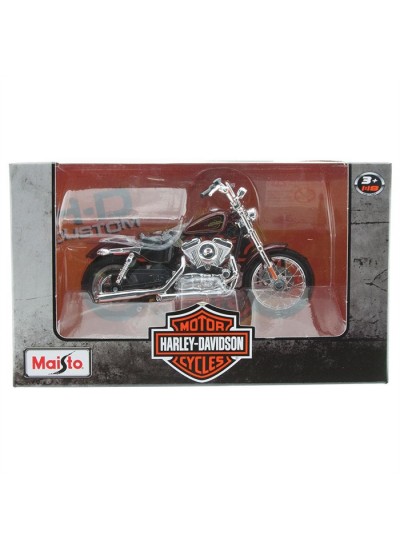 Harley Davidson 2012 XL1200V 72 1:18 Model Motosiklet Lisanslı Ürün
