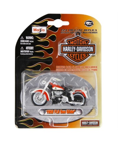 Harley Davidson 1958 FLH DUO GLIDE 1:24 Ölçekli Model Anahtarlık Hediyeli