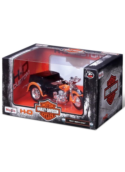 Harley Davidson 1947 Servi-Car 1:18 Model Motosiklet Harley Davidson 1947 Servi-Car 1:18 Model Motosiklet