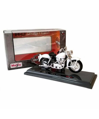 Harley Davidson 1952 K Model 1:18 Model Motosiklet Beyaz