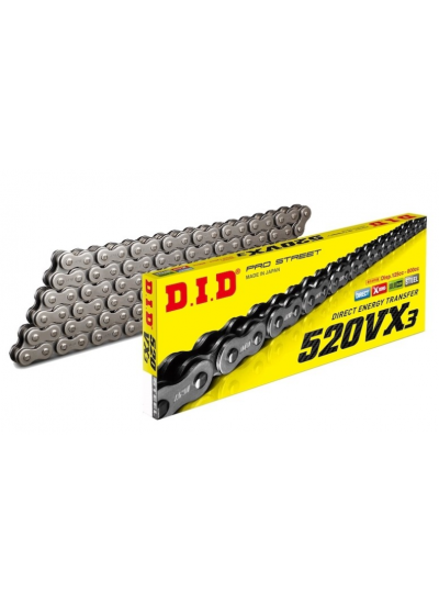 DID 520 VX3 118 Bakla Motosiklet Zinciri